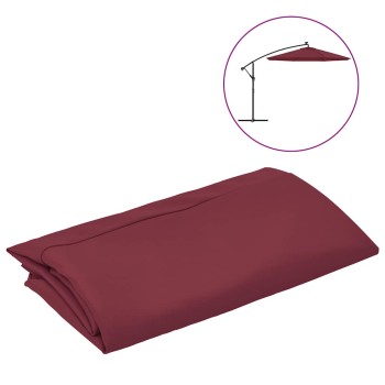 Bordóvörös konzolos napernyőponyva 350 cm