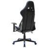 Fekete és kék műbőr gamer szék