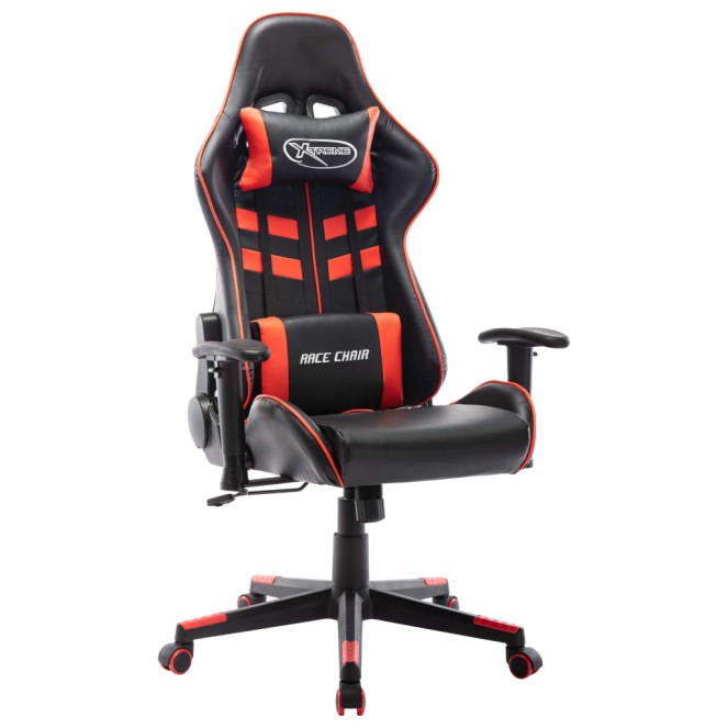 Fekete és piros műbőr gamer szék Fekete és piros műbőr gamer szék
