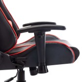 Fekete és piros műbőr gamer szék Fekete és piros műbőr gamer szék