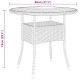 3 részes fekete polyrattan kerti bisztrószett