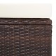 3 részes barna polyrattan kerti ülőgarnitúra párnákkal