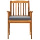 3058092 7 piece garden dining set with cushions solid acacia wood (45963+2x312131)