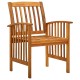 3058092 7 piece garden dining set with cushions solid acacia wood (45963+2x312131)