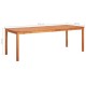 3058093 9 piece garden dining set with cushions solid acacia wood (45963+312130+2x312131)