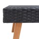 2 részes fekete polyrattan kerti ülőgarnitúra párnákkal