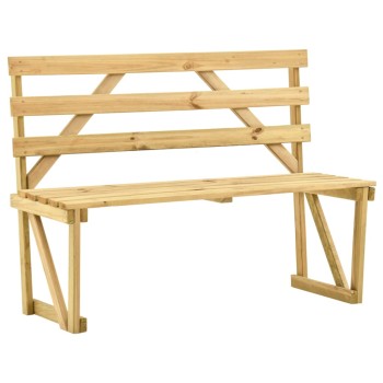 Impregnált fenyőfa kerti pad 120 cm