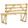 Impregnált fenyőfa kerti pad 120 cm