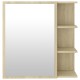 Sonoma színű forgácslap tükrös szekrény 62,5 x 20,5 x 64 cm