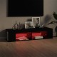 Fekete tv-szekrény led-lámpákkal 135 x 39 x 30 cm Fekete tv-szekrény led-lámpákkal 135 x 39 x 30 cm