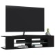 Fekete tv-szekrény led-lámpákkal 135 x 39 x 30 cm Fekete tv-szekrény led-lámpákkal 135 x 39 x 30 cm