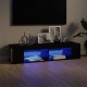 Fekete tv-szekrény led-lámpákkal 135 x 39 x 30 cm Fekete tv-szekrény led-lámpákkal 135 x 39 x 30 cm