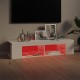 Magasfényű fehér tv-szekrény led-lámpákkal 135 x 39 x 30 cm Magasfényű fehér tv-szekrény led-lámpákkal 135 x 39 x 30 cm
