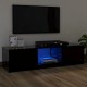 Fekete tv-szekrény led lámpákkal 120 x 30 x 35,5 cm Fekete tv-szekrény led lámpákkal 120 x 30 x 35,5 cm