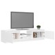 Fehér tv-szekrény led-világítással 140 x 40 x 35,5 cm Fehér tv-szekrény led-világítással 140 x 40 x 35,5 cm