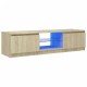 Sonoma tölgy színű tv-szekrény led-lámpákkal 140 x 40 x 35,5 cm Sonoma tölgy színű tv-szekrény led-lámpákkal 140 x 40 x 35,5 cm
