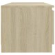 Sonoma tölgy színű tv-szekrény led-lámpákkal 140 x 40 x 35,5 cm Sonoma tölgy színű tv-szekrény led-lámpákkal 140 x 40 x 35,5 cm