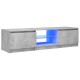 Betonszürke tv-szekrény led-lámpákkal 140 x 40 x 35,5 cm Betonszürke tv-szekrény led-lámpákkal 140 x 40 x 35,5 cm