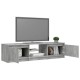 Betonszürke tv-szekrény led-lámpákkal 140 x 40 x 35,5 cm Betonszürke tv-szekrény led-lámpákkal 140 x 40 x 35,5 cm