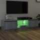 Betonszürke tv-szekrény led-lámpákkal 140 x 40 x 35,5 cm Betonszürke tv-szekrény led-lámpákkal 140 x 40 x 35,5 cm