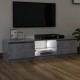 Betonszürke tv-szekrény led-lámpákkal 140 x 40 x 35,5 cm Betonszürke tv-szekrény led-lámpákkal 140 x 40 x 35,5 cm