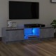 Betonszürke tv-szekrény led-lámpákkal 140 x 40 x 35,5 cm Betonszürke tv-szekrény led-lámpákkal 140 x 40 x 35,5 cm