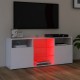 Fehér tv-szekrény led-lámpákkal 120 x 35 x 50 cm