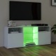 Fehér tv-szekrény led-lámpákkal 120 x 35 x 50 cm