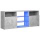 Betonszürke tv-szekrény led-lámpákkal 120 x 35 x 50 cm Betonszürke tv-szekrény led-lámpákkal 120 x 35 x 50 cm