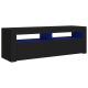 Fekete tv-szekrény led-lámpákkal 120 x 35 x 40 cm Fekete tv-szekrény led-lámpákkal 120 x 35 x 40 cm