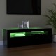 Fekete tv-szekrény led-lámpákkal 120 x 35 x 40 cm Fekete tv-szekrény led-lámpákkal 120 x 35 x 40 cm