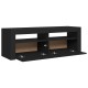 Fekete tv-szekrény led-lámpákkal 120 x 35 x 40 cm Fekete tv-szekrény led-lámpákkal 120 x 35 x 40 cm