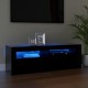 Fekete tv-szekrény led-lámpákkal 120 x 35 x 40 cm Fekete tv-szekrény led-lámpákkal 120 x 35 x 40 cm