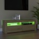 Sonoma-tölgy színű tv-szekrény led-lámpákkal 120 x 35 x 40 cm Sonoma-tölgy színű tv-szekrény led-lámpákkal 120 x 35 x 40 cm