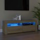 Sonoma-tölgy színű tv-szekrény led-lámpákkal 120 x 35 x 40 cm Sonoma-tölgy színű tv-szekrény led-lámpákkal 120 x 35 x 40 cm