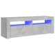 Betonszürke tv-szekrény led-lámpákkal 120 x 35 x 40 cm Betonszürke tv-szekrény led-lámpákkal 120 x 35 x 40 cm