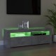 Betonszürke tv-szekrény led-lámpákkal 120 x 35 x 40 cm Betonszürke tv-szekrény led-lámpákkal 120 x 35 x 40 cm