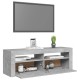 Betonszürke tv-szekrény led-lámpákkal 120 x 35 x 40 cm Betonszürke tv-szekrény led-lámpákkal 120 x 35 x 40 cm