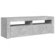 Betonszürke tv-szekrény led-lámpákkal 120 x 35 x 40 cm Betonszürke tv-szekrény led-lámpákkal 120 x 35 x 40 cm