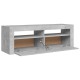 Betonszürke tv-szekrény led-lámpákkal 120 x 35 x 40 cm Betonszürke tv-szekrény led-lámpákkal 120 x 35 x 40 cm