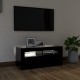Fekete tv-szekrény led-lámpákkal 90 x 35 x 40 cm