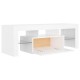 Fehér tv-szekrény led-lámpákkal 120 x 35 x 40 cm Fehér tv-szekrény led-lámpákkal 120 x 35 x 40 cm