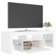 Fehér tv-szekrény led-lámpákkal 120 x 35 x 40 cm Fehér tv-szekrény led-lámpákkal 120 x 35 x 40 cm