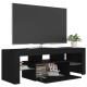 Fekete tv-szekrény led-lámpákkal 120 x 35 x 40 cm Fekete tv-szekrény led-lámpákkal 120 x 35 x 40 cm