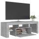 Betonszürke tv-szekrény led-lámpákkal 120 x 35 x 40 cm Betonszürke tv-szekrény led-lámpákkal 120 x 35 x 40 cm