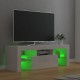 Magasfényű fehér tv-szekrény led-lámpákkal 120 x 35 x 40 cm Magasfényű fehér tv-szekrény led-lámpákkal 120 x 35 x 40 cm