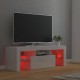 Magasfényű fehér tv-szekrény led-lámpákkal 120 x 35 x 40 cm Magasfényű fehér tv-szekrény led-lámpákkal 120 x 35 x 40 cm