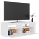 Fehér tv-szekrény led-lámpákkal 120 x 35 x 40 cm