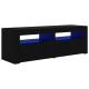 Fekete tv-szekrény led-lámpákkal 120 x 35 x 40 cm Fekete tv-szekrény led-lámpákkal 120 x 35 x 40 cm