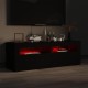 Fekete tv-szekrény led-lámpákkal 120 x 35 x 40 cm Fekete tv-szekrény led-lámpákkal 120 x 35 x 40 cm